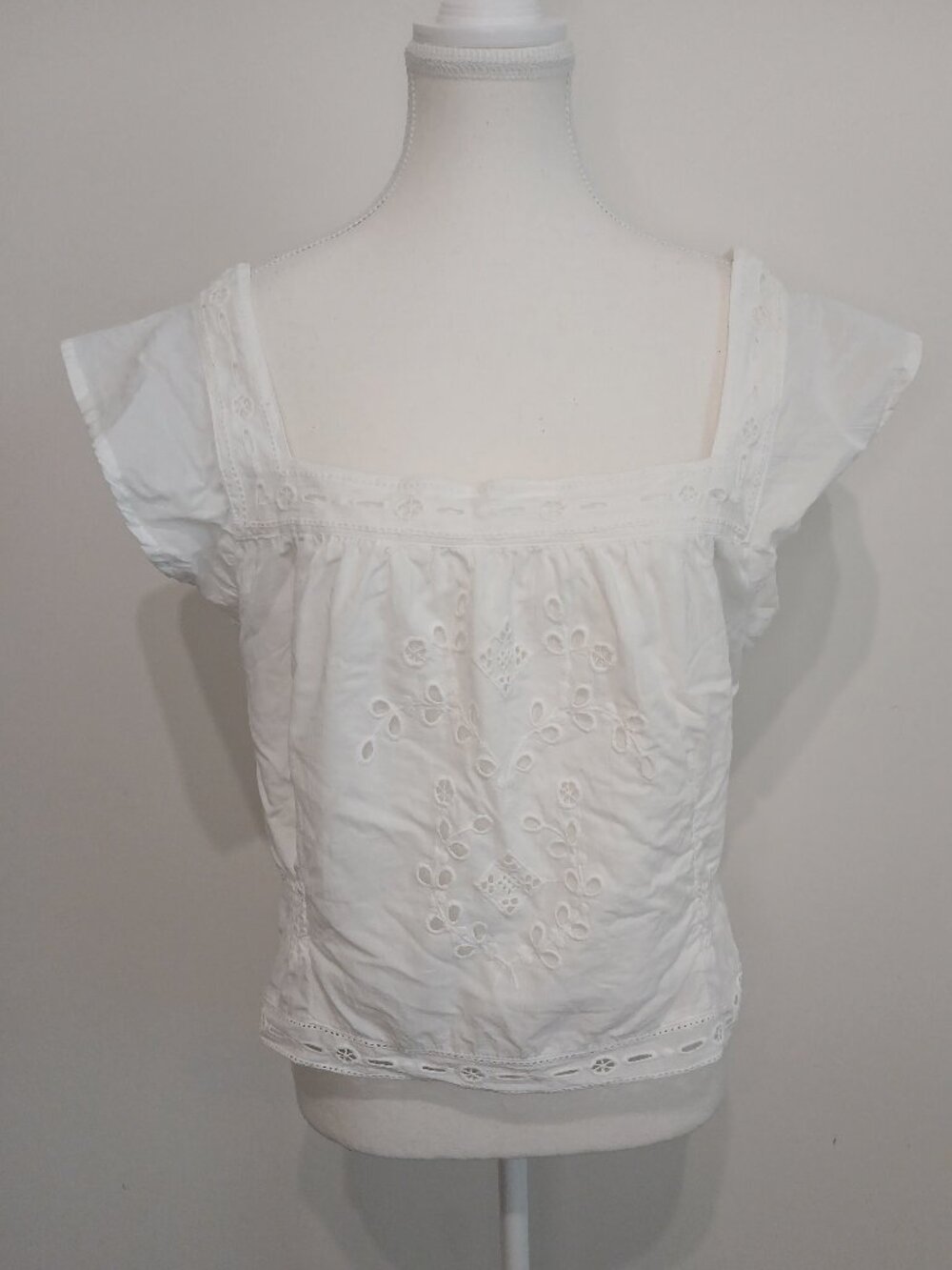 Bailey 44 Eyelet Embroidered Cotton Top Size XL